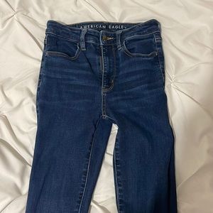 dark american eagle skinny jeans (next level stretch X-LONG)